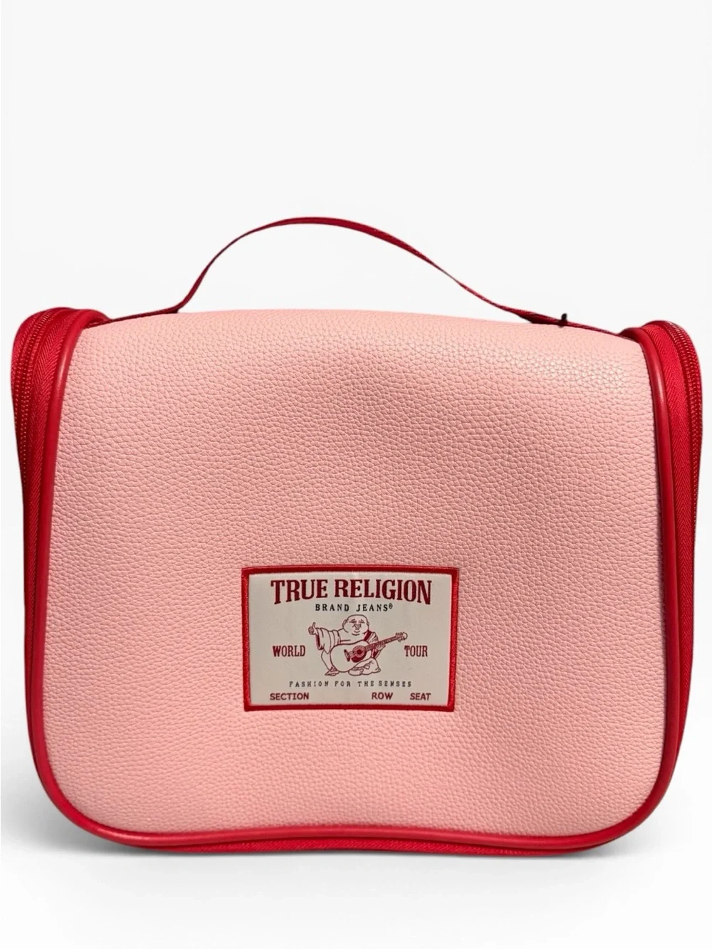 True Religion Pink Bag with Red Trim